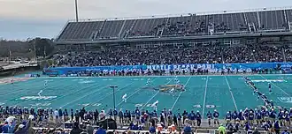 Tulsa and Old Dominion lined up for the opening kickoff
