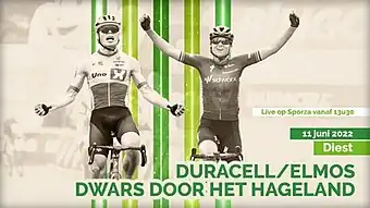 Event poster with previous winners Rasmus Tiller and Chantal van den Broek-Blaak