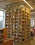 Boekenhuis (House of Books) by Frank Halmans. Department Jeugd (Youth), Library Neude Utrecht, 2024.
