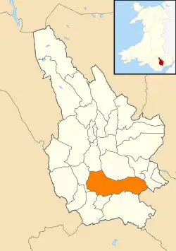 Location within Caerphilly