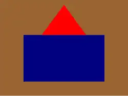 The distinguishing patch of the 25th Battalion (Nova Scotia Rifles), CEF.