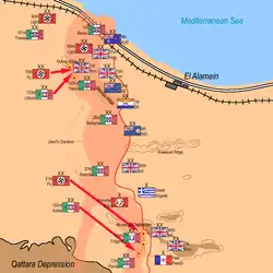 Axis Armoured Divisions counter-attack: 6:00&nbsp;p.m. 24 October