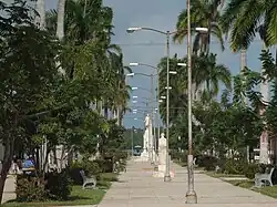 Caibarién's pedestrian 'El Paseo Martí' walk. Similar streets are popular in Cuban cities like Havana, Camajuaní and Placetas for instance.