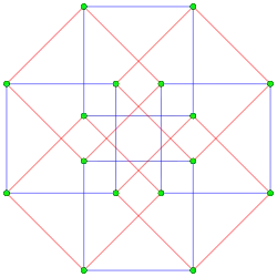 4{4}2, or , with 16 vertices, and 8 (square) 4-edges