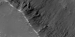 Close view of layers from a previous image, as seen by HiRISE under HiWish program