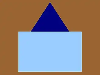The distinguishing patch of the 58th Battalion, CEF.