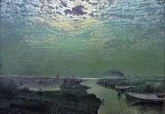 Adrien-Joseph Heymans (1875): Sky with the moonlight, Royal Museum of Fine Arts of Belgium, Brussels.