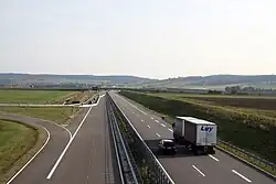 Heldrungen exit in the direction of Tunnel Schmücke ; Opened in September 2009