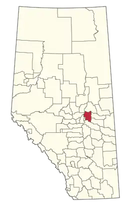 Location within Alberta