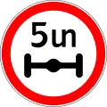 Axle weight limit