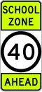 (G6-332) School Zone Ahead (used in New South Wales)