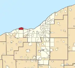 Location of Avon Lake in Greater Cleveland