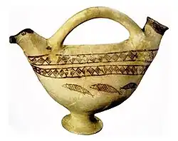 Swinging fishes on a clay pot, Tal-e Bakon, Iran, 4000 BC
