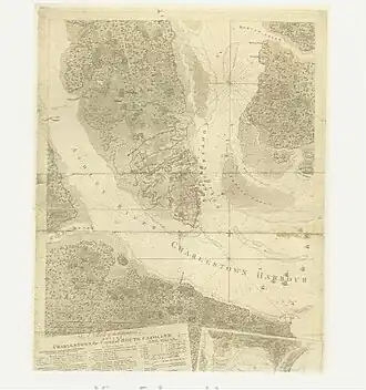 A sketch of the operations before Charlestown, the capital of South Carolina 1780 Siege