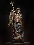 Archangel Michael tramples the dragon, Saint Michael's Church, Ghent