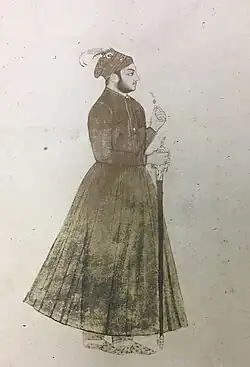 A young Abdullah Khan as governor of Allahabad during the reign of Bahadur Shah I