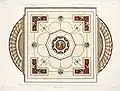 Design by the Adam brothers for a ceiling in Derby House, 1778