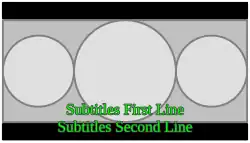 21:9 content letterboxed in 16:9 frame, with subtitles