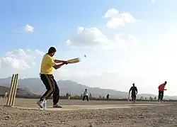 Image 3Afghan soldiers playing cricket. Afghan refugees in Pakistan brought the sport back to Afghanistan, and it is now one of the most popular sports in the country. (from History of cricket)