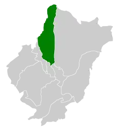 Location of Al-Qura in Al-Baha Province