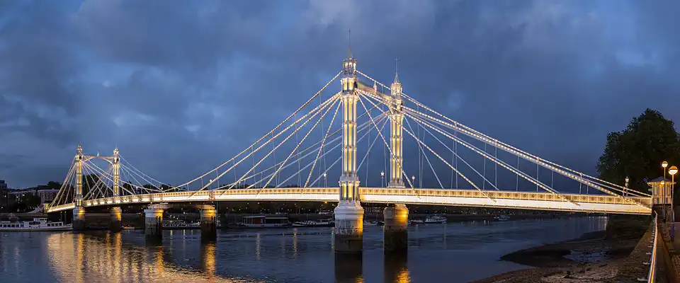 Albert Bridge at Albert Bridge, by Diliff