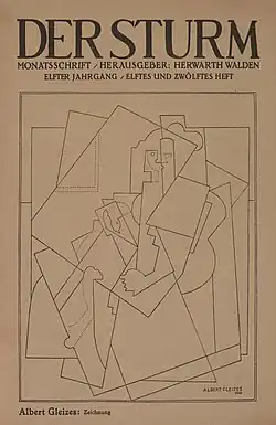 Albert Gleizes, untitled, drawing (zeichnung), published in the cover of Der Sturm, 5 June 1920