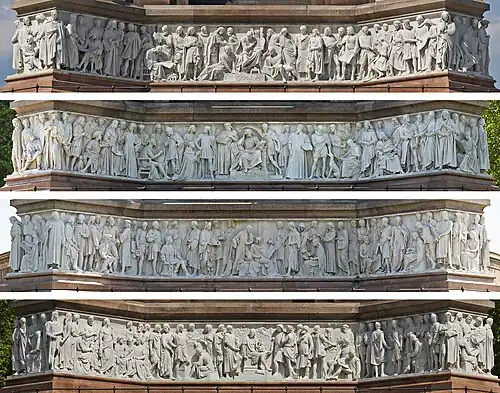 Frieze of Parnassus on the Albert Memorial at Frieze of Parnassus, by Diliff