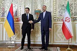 Alen Simonyan, President of National Assembly of Armenia in Tehran, June 2022