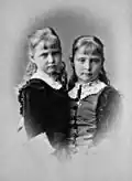Princesses Marie and Alix of Hesse in May 1878.