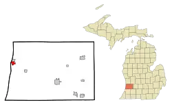 Location of Douglas, Michigan