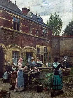 Alms Houses, Antwerp by William Logsdail