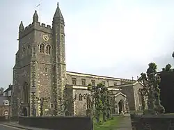 View of the church from the southwest.
