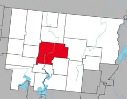 Location within Abitibi RCM