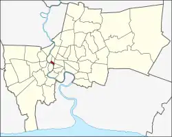 District location in Bangkok