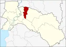 District location in Chachoengsao province