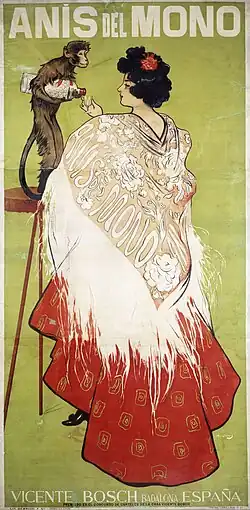 Anís del Mono (1898), by Ramón Casas, National Art Museum of Catalonia, Barcelona