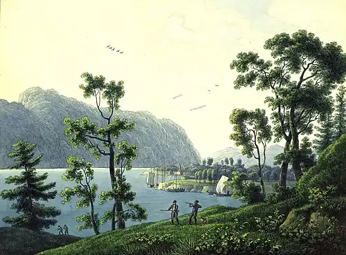 View of the Nikolsky Monastery on Lake Baikal (1806–1810)