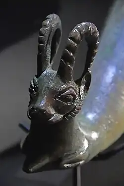 Bronze Rhyton from Iran's Achaemenid period, Erimtan Archaeology and Art Museum.