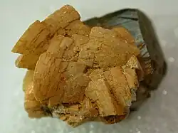 Ankerite on pyrite from King County, Washington