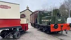 Scammell Scarab next to Ann