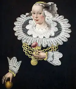 Portrait of Anna Rosina Marquart, née Tanck, wife of Johann Marquard&nbsp;[de], mayor of Lübeck, 1642