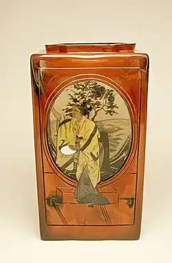 Rousseau-designed vase (1878–84) Layered glass, lacquer, red enamel Walters Art Museum, Baltimore