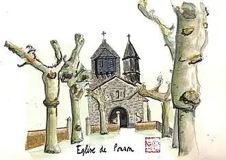 Watercolor of the church