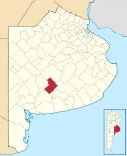 location of Laprida Partido in Buenos Aires Province