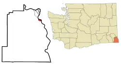 Location of Asotin, Washington