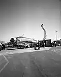 Raising Atlas 3F at OSTF-2 in September 1961