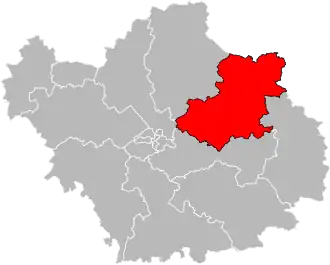 Situation of the canton of Brienne-le-Château in the department of Aube