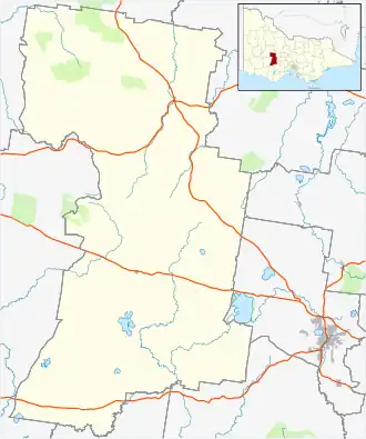 Amphitheatre is located in Pyrenees Shire