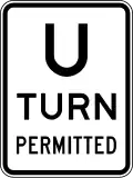 (R2-15) U-turn Permitted