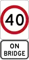 Speed Limit on Bridge (used in New South Wales)